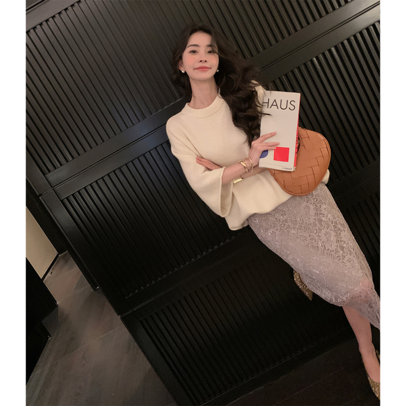 Ženska A-linijska suknja od chenille materijala, mikroelastična, proljeće 2026, stil Royal Sister Wind