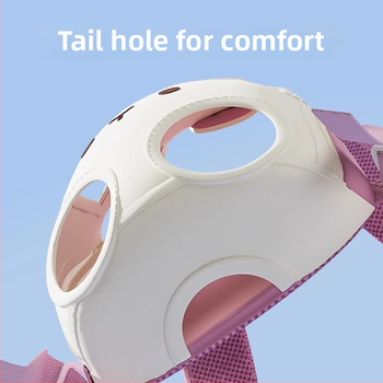 Чанта за домашни любимци - платнена, за котки и малки кучета, средна твърдост