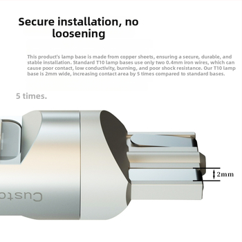 LED vnútorná čítacia lampa do auta, model T10-10W-3030, 3W, 10-28V, 400 lm, 6000-6500K