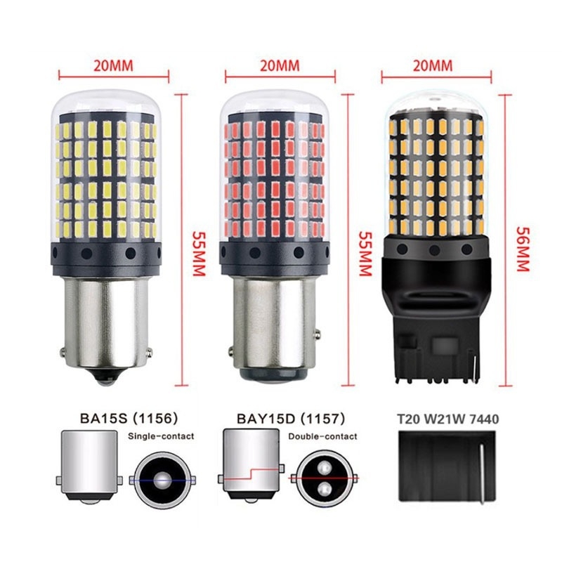 LED signalna svjetiljka za automobil, 12-24V, SMD3014, 2880 lm, 80000 h