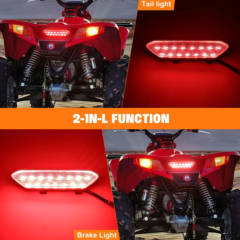 LED stražnje svjetlo za Yamaha Raptor 700R / YFZ450R / YFZ450X, ABS kućište, 12V, LED 2.8W