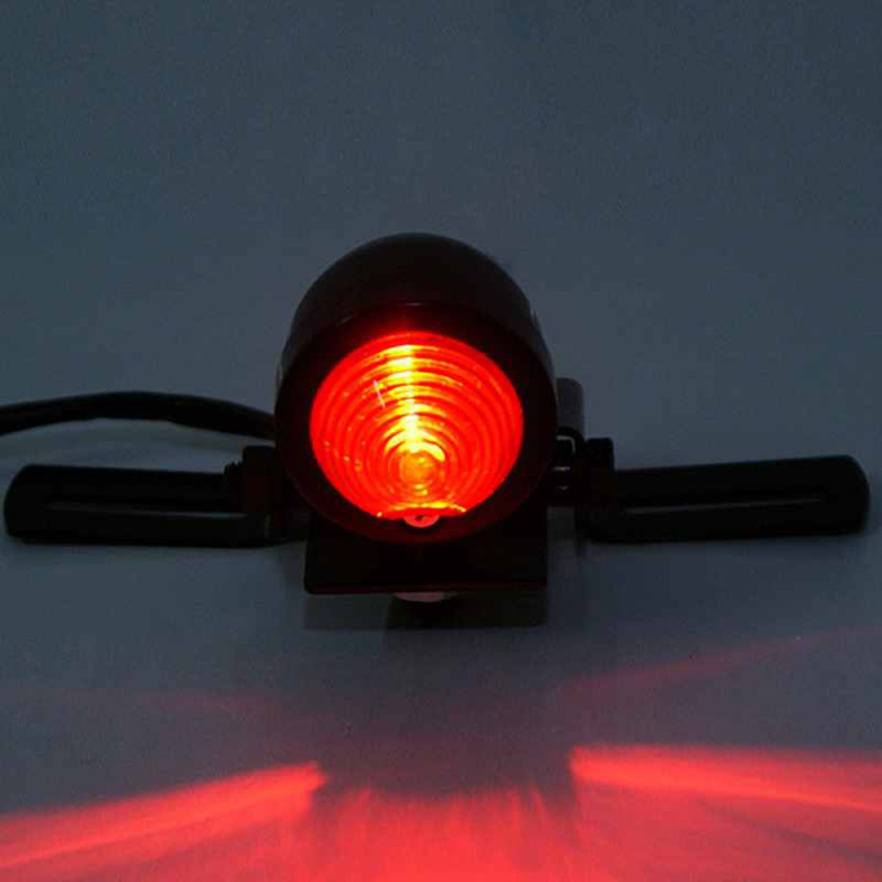 Stražnje svjetlo za motocikl TL_M-12206_B-HAL – okruglo metalno kućište, halogenska žarulja, 5W, 12V
