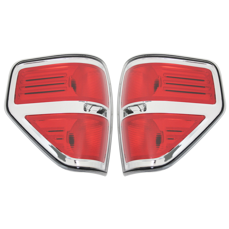 Ford F-150 stražnje svjetlo 2009-2014, kromirani OEM stil, šifra BL3Z13405B BL3Z13404B