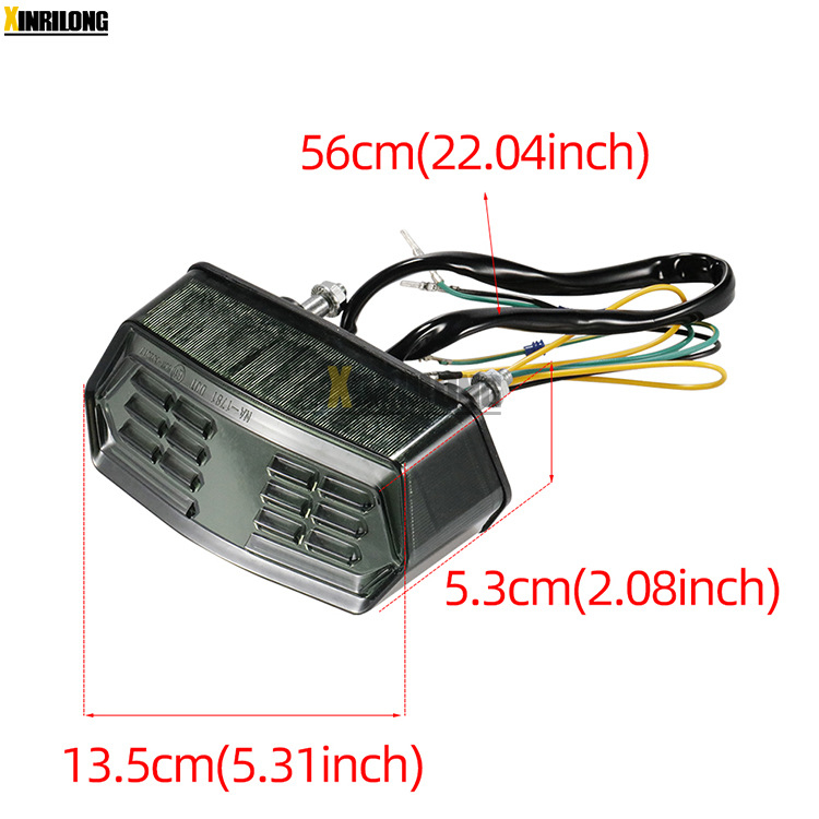 Zadnje svjetlo za motor HP-W102, LED 6W, 12V, kompatibilno MSX125/CB650/CTX700