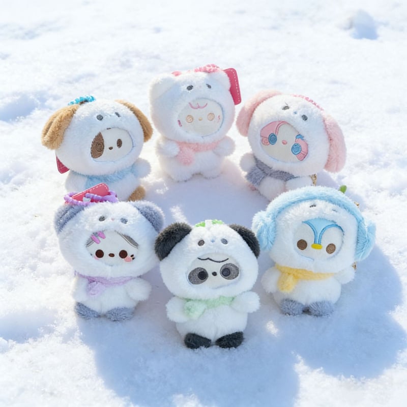 Xinfeng Плюшена снежен човек кукла — висококачествен плюш, пълнеж PP памук, персонализация чрез мостри