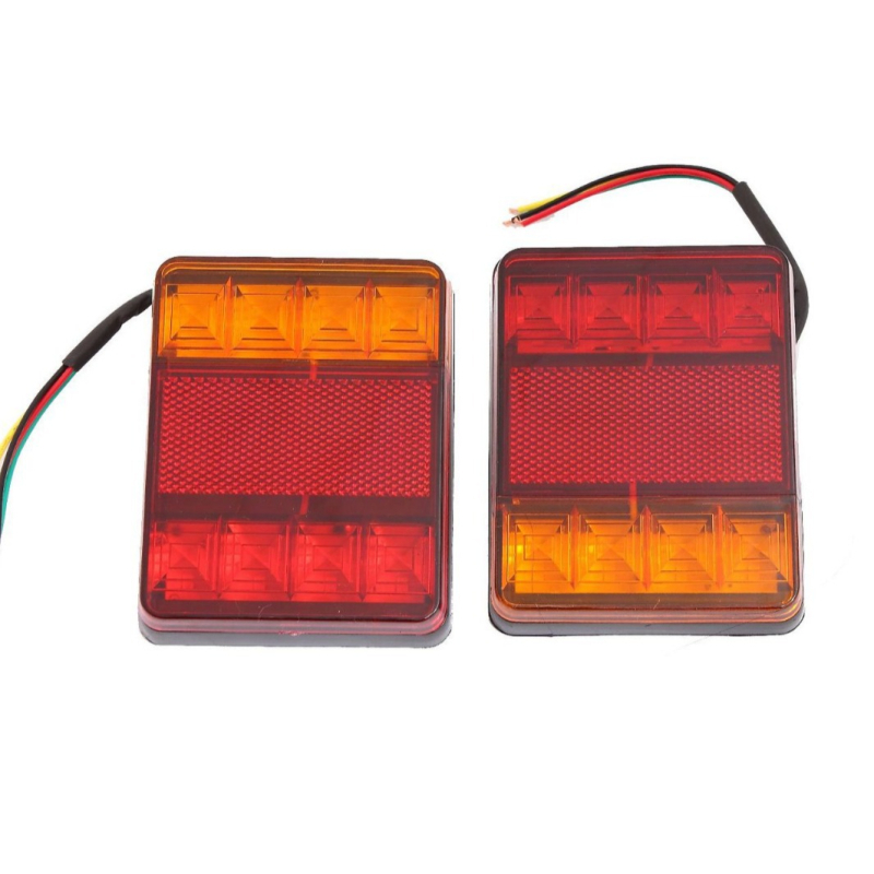 Kamionsko stražnje LED svjetlo s 8 LED, LED izvor, 12V, ABS, vijek trajanja 100000 sati