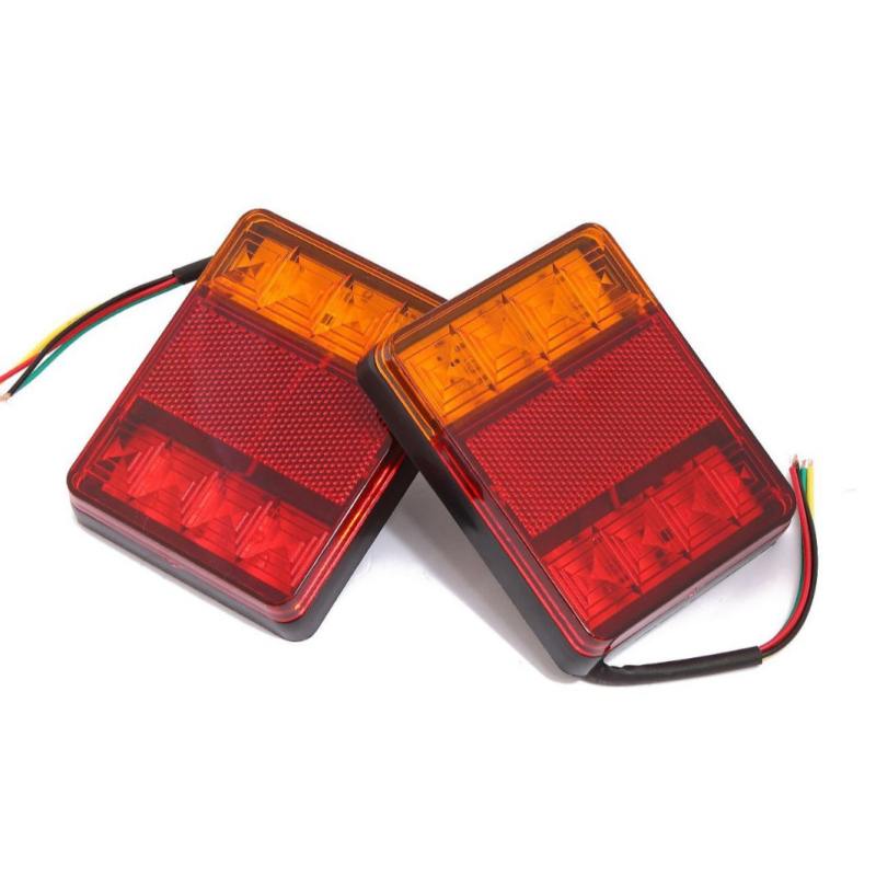 Kamionsko stražnje LED svjetlo s 8 LED, LED izvor, 12V, ABS, vijek trajanja 100000 sati