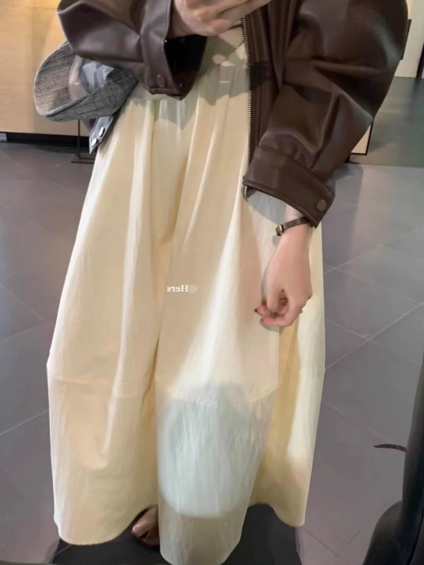 Suknja A-stila, midi duljine, elastičan pojas, pamukova smjesa tkanine, dizajn kolaž