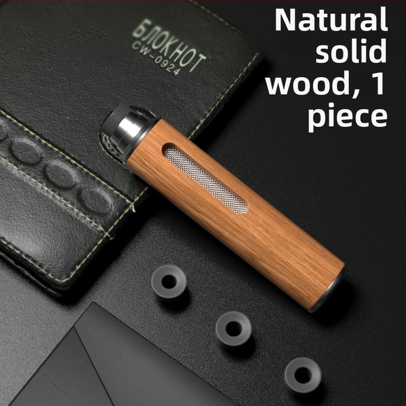 Τασάκι καπνού αυτοκινήτου — ξύλινο, χαραγμένο, διπλής χρήσης για αυτοκίνητο και σπίτι, 55 g