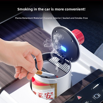 Πολυλειτουργικό τασάκι αυτοκινήτου με κάλυμμα και φως, πλαστικό, 270 g, μοντέλο Wine bottle ashtray, μάρκα Dpaul, καθολικό για σπίτι και αυτοκίνητο