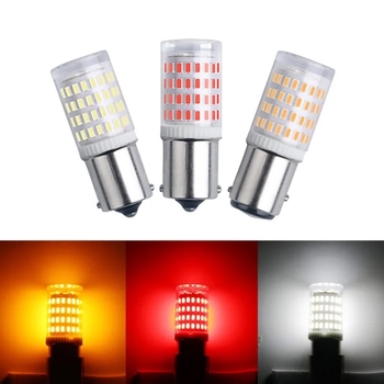 Automobilska LED svjetla za kočenje, svjetlo za vožnju unatrag i pokazivač smjera, 1156 3014 80SMD, keramika otporna na visoke temperature, jasno stražnje svjetlo
