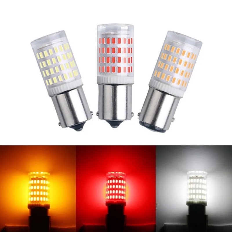 Automobilska LED svjetla za kočenje, svjetlo za vožnju unatrag i pokazivač smjera, 1156 3014 80SMD, keramika otporna na visoke temperature, jasno stražnje svjetlo