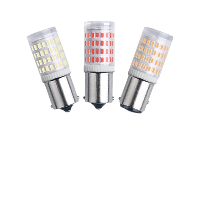 Automobilska LED svjetla za kočenje, svjetlo za vožnju unatrag i pokazivač smjera, 1156 3014 80SMD, keramika otporna na visoke temperature, jasno stražnje svjetlo