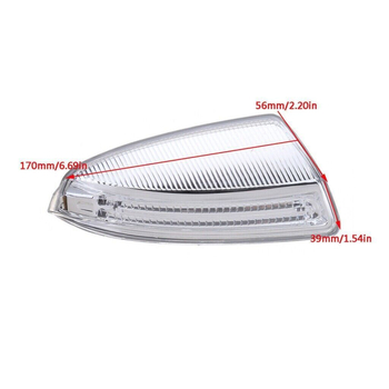KAIZDE ABS svjetlo za ogledalo i pokazivač smjera za Mercedes-Benz C-Class W204/W639 (2004-2015) 2048200721 2048200821