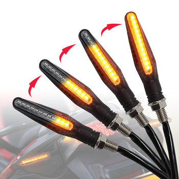 12V LED vodootporan set pokazivača smjera za motocikl s platformom za stopala, jedinstven dizajn, efekt tekućeg svjetla