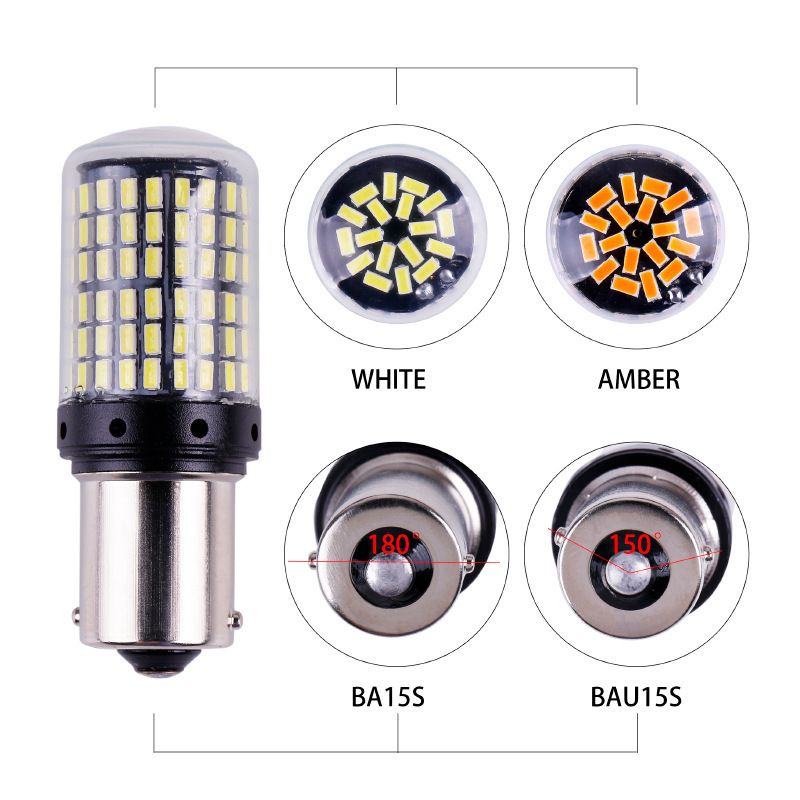 Auto LED pokazivač smjera s dekoderom protiv treperenja, 12V, 21W, 6000K, kompatibilno 1156/1157