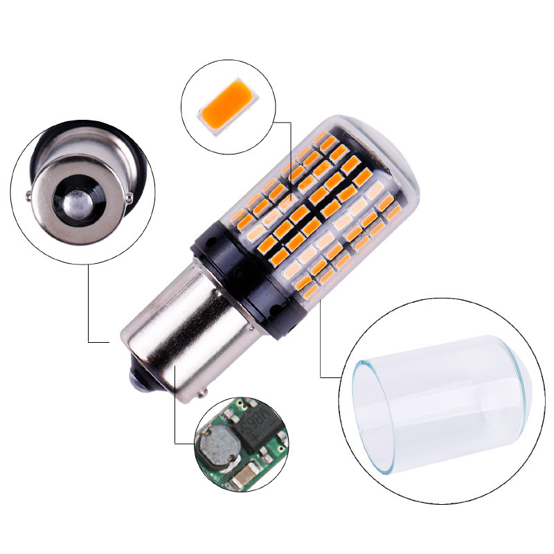 Auto LED pokazivač smjera s dekoderom protiv treperenja, 12V, 21W, 6000K, kompatibilno 1156/1157