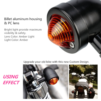 Svjetlo za signalizaciju motocikla – aluminijska legura, retro stil, model RQ216, 12V, 10W žarulja
