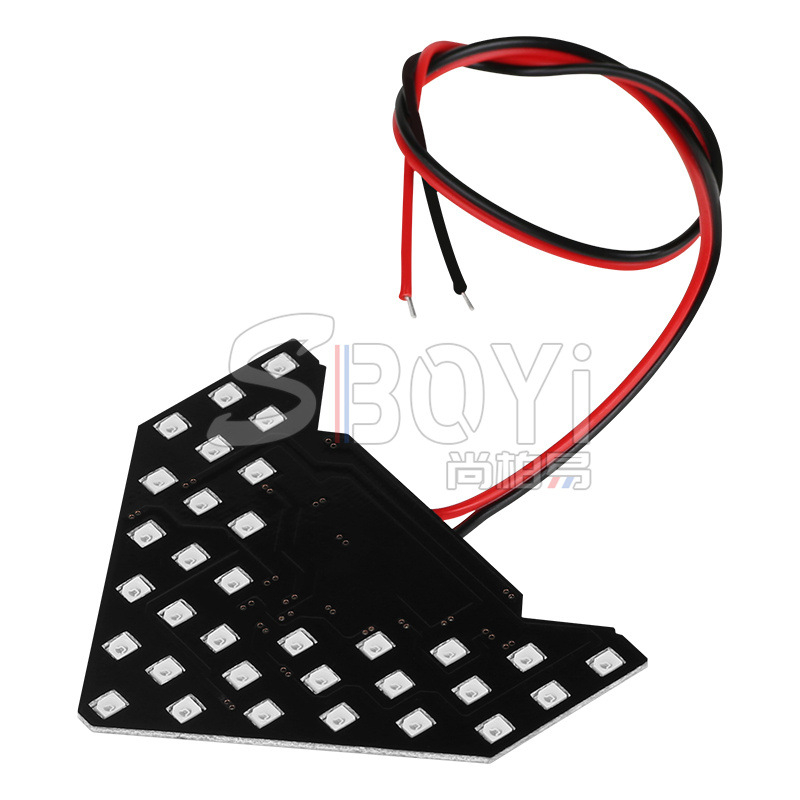 Maskirani LED pokazni signal za stražnje ogledalo automobila, 33SMD strelica svjetla, 12V, 2835 LED, 6000K, vijek trajanja 50 000 sati