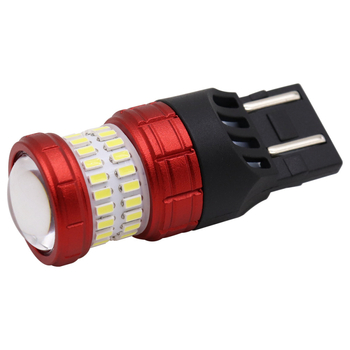 Automobilska LED stražnja svjetla s modelom 7443-3014+3030-48SMD, snaga 8.2W, napon 12-24V, LED-ovi 3014 i 3030, vijek trajanja 50.000 h