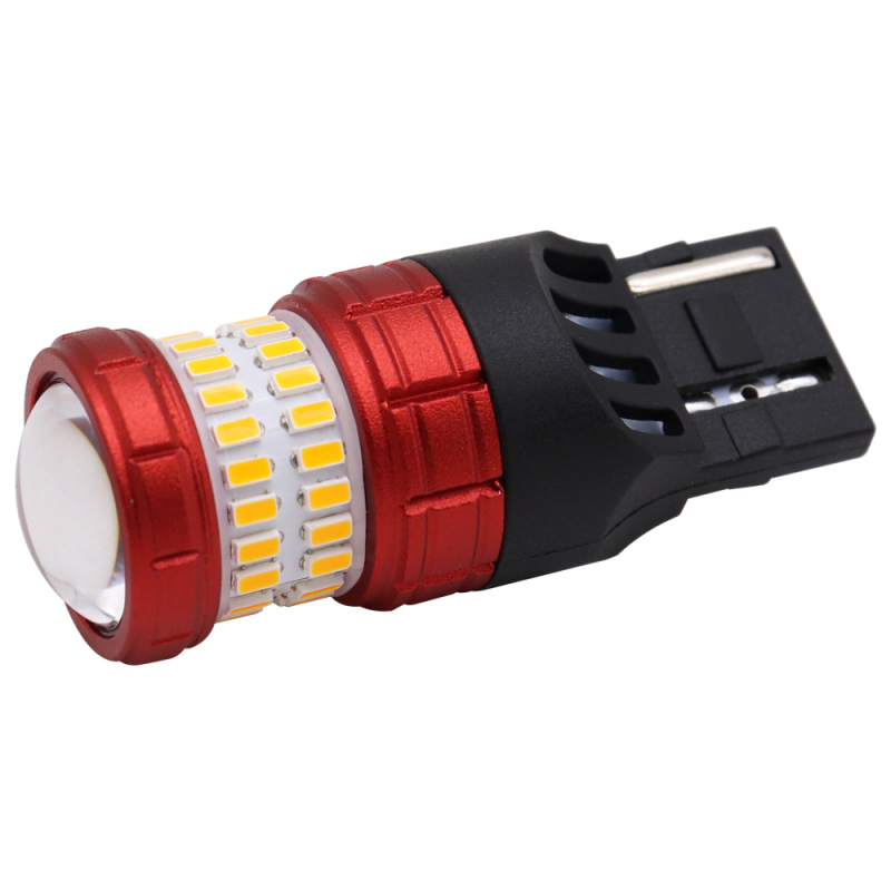 Automobilska LED stražnja svjetla s modelom 7443-3014+3030-48SMD, snaga 8.2W, napon 12-24V, LED-ovi 3014 i 3030, vijek trajanja 50.000 h