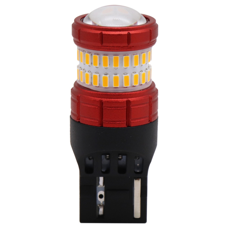 Automobilska LED stražnja svjetla s modelom 7443-3014+3030-48SMD, snaga 8.2W, napon 12-24V, LED-ovi 3014 i 3030, vijek trajanja 50.000 h