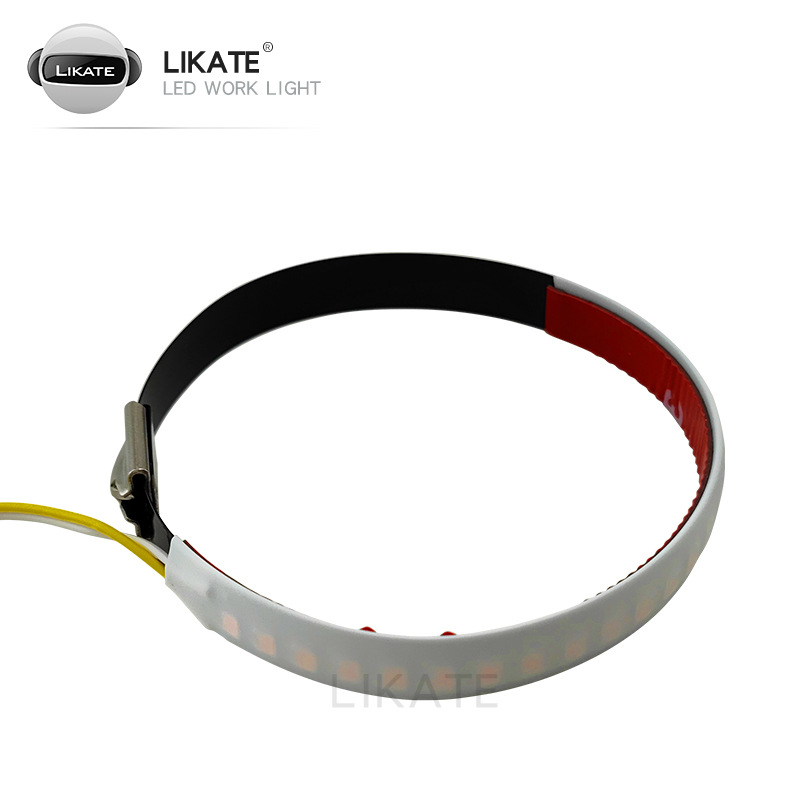 Licat LED prsten za signalizaciju na amortizeru motocikla – 12V, model LKT-motorcycle shock absorber light bar-long bright, pogodan za motocikl i električni auto.