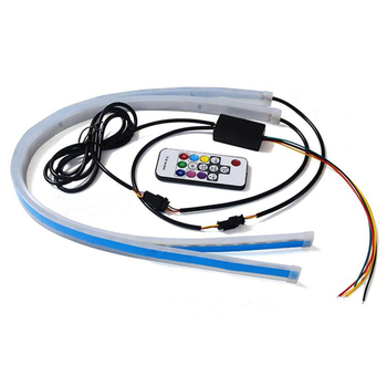 Ultra tanki DRL trak za dnevno svjetlo s 5050 LED, 12V, 10W, RF daljinski upravljač s više načina rada