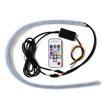 Ultra tanki DRL trak za dnevno svjetlo s 5050 LED, 12V, 10W, RF daljinski upravljač s više načina rada