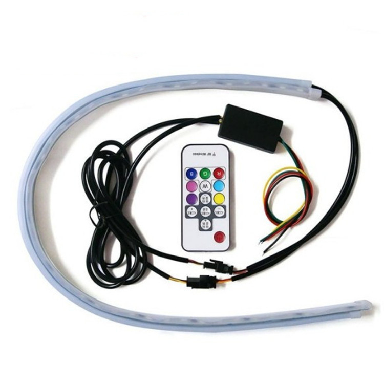 Ultra tanki DRL trak za dnevno svjetlo s 5050 LED, 12V, 10W, RF daljinski upravljač s više načina rada
