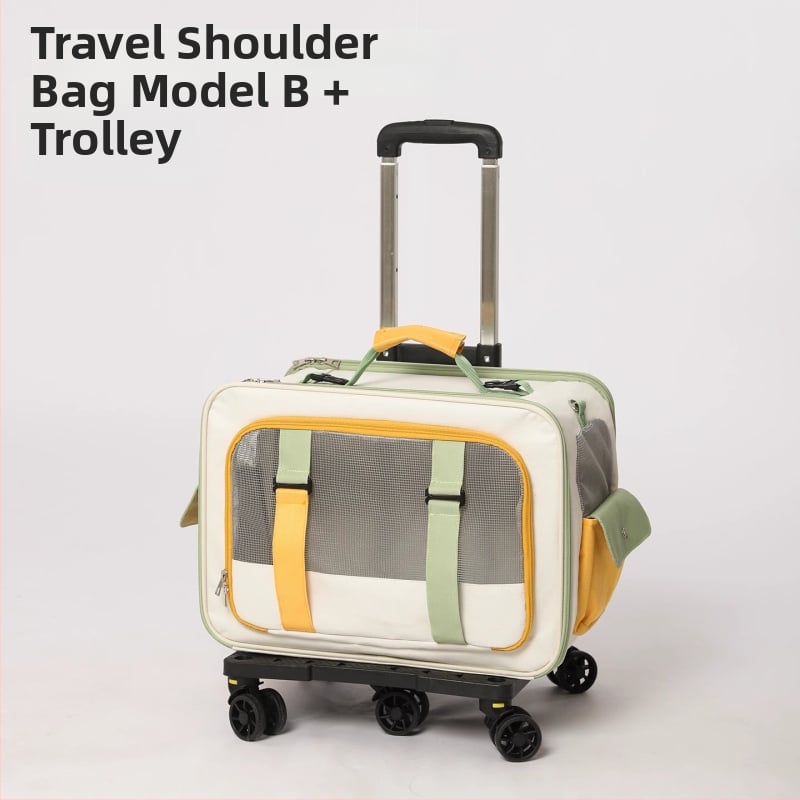 Портативна раница-носилка за котки и малки кучета, преносим транспортен носач с Oxford плат, стоманена рамка и PE панели с мрежи; капацитет: котки до 7,5 кг, кучета до 4 кг