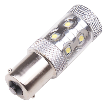 Autó LED index lámpa 1156, 50W, 12V, LED 2828, élettartam 5000 óra