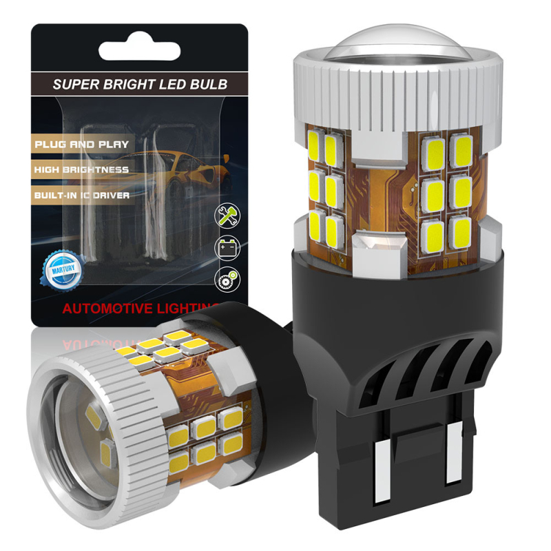 T20/7440/7443 jelzőfény és féklámpa LED-3020, 10-30V, 13.5W, modell 1156/1157