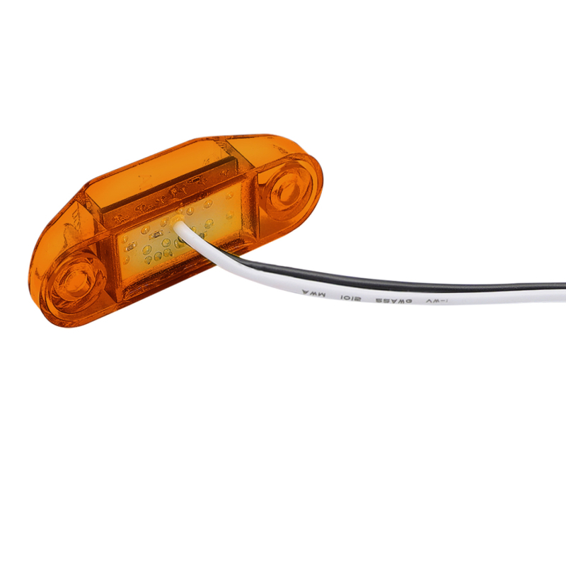 QR-3LED Piranha LED indexlámpa, 3 LED, 12–30V, vízálló, kompatibilis teherautóhoz, kisbuszhoz és lakókocsihoz