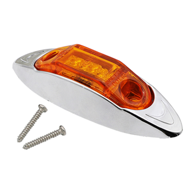 QR-3LED Piranha LED indexlámpa, 3 LED, 12–30V, vízálló, kompatibilis teherautóhoz, kisbuszhoz és lakókocsihoz