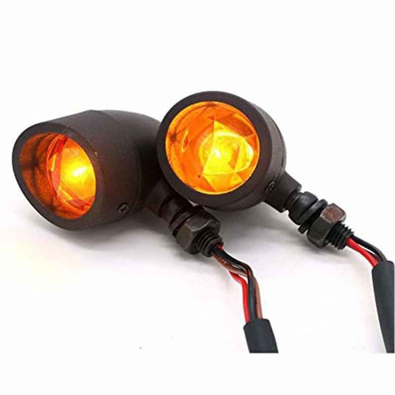 Univerzalni Harley dodatak za pokazivače motocikla – retro mrežasto bočno svjetlo, 12V, 10W, metal