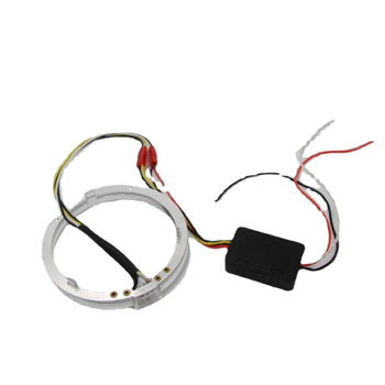 LED Angyalszemek fényvezetős gyűrűvel, 10W, 9-32V, 2,5A, LED+PVC anyag, univerzális autó kiegészítő