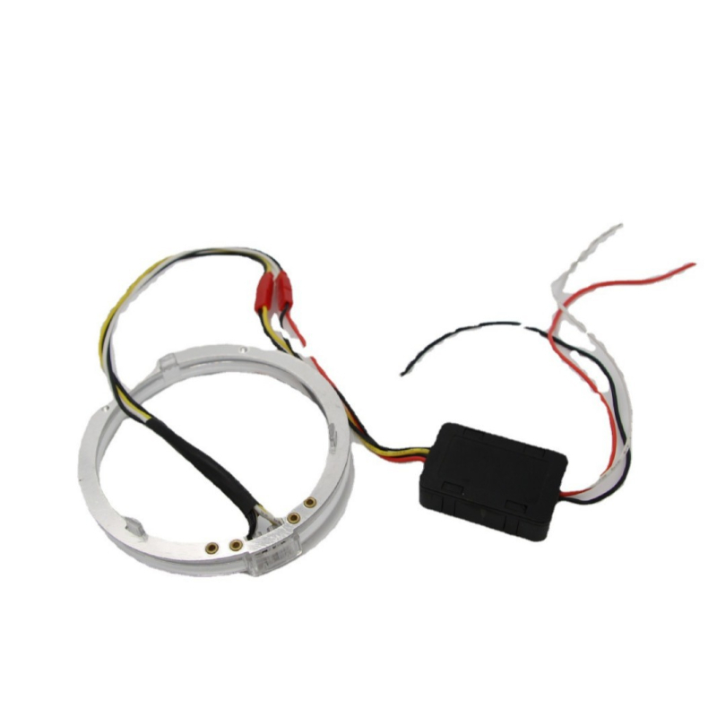 LED Angyalszemek fényvezetős gyűrűvel, 10W, 9-32V, 2,5A, LED+PVC anyag, univerzális autó kiegészítő