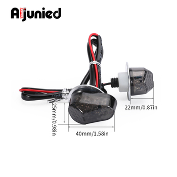 LED irányjelző fény rezisztor konverterrel Yamaha YZF-R3 / Honda CBR125R/CBR250R/CBR300R számára, 12V, akril ház