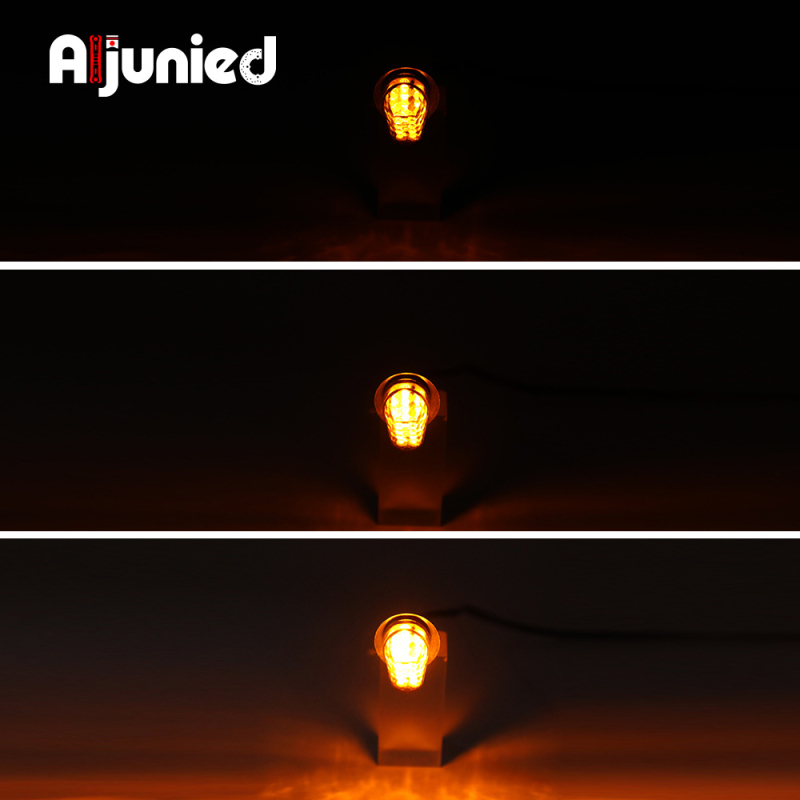 LED irányjelző fény rezisztor konverterrel Yamaha YZF-R3 / Honda CBR125R/CBR250R/CBR300R számára, 12V, akril ház