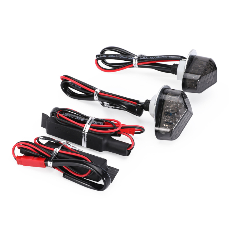 LED irányjelző fény rezisztor konverterrel Yamaha YZF-R3 / Honda CBR125R/CBR250R/CBR300R számára, 12V, akril ház