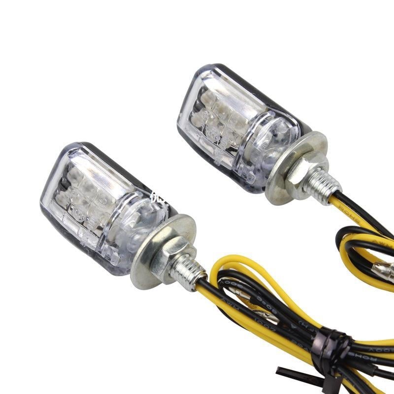 Motocikl LED pokazivač smjera, 2 LED izvora, 12V, plastično kućište, kompatibilan s motociklima