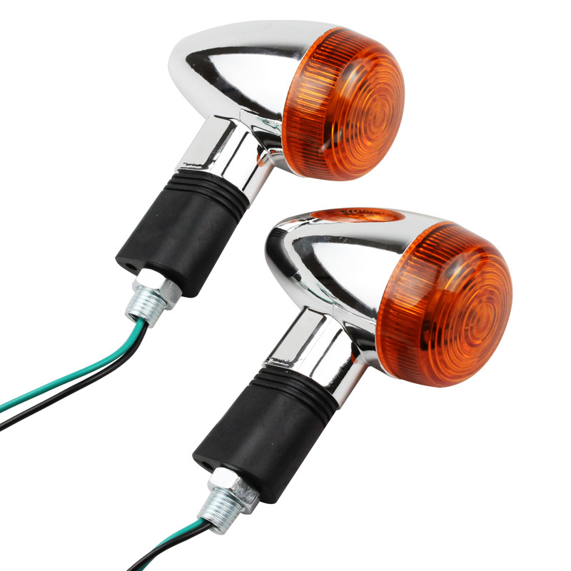 GN turn light za motocikle, 12V, plast + aluminijska legura, u obliku projektila, za modifikaciju motocikla