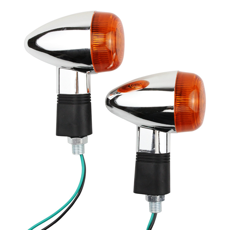 GN turn light za motocikle, 12V, plast + aluminijska legura, u obliku projektila, za modifikaciju motocikla