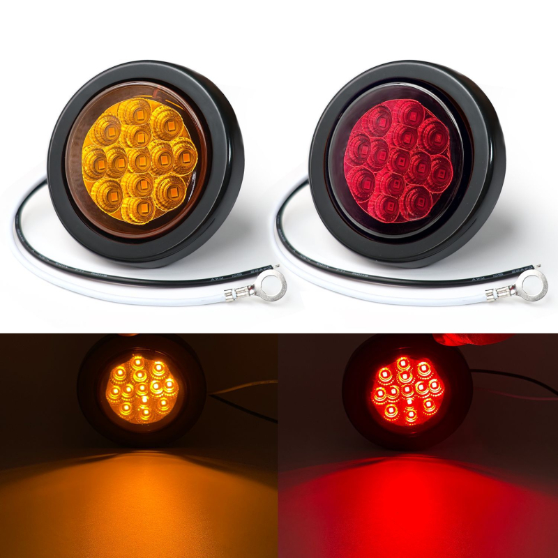 Zadnje svjetlo za kamione i prikolice, LED 13SMD, 12V, 6000K, kućište od nehrđajućeg čelika