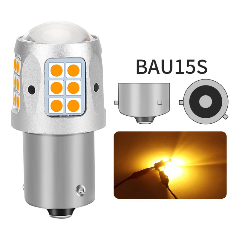 Auto LED signalno svjetlo za skretanje, kompatibilno s T20/1156/3030/24SMD/1157, 5W, 12V, univerzalna kompatibilnost
