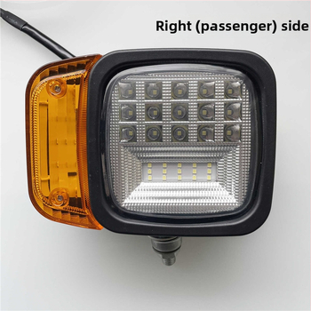 Predné LED svetlo-súprava pre bagrové stroje, žeriavy a stavebné vozidlá — univerzálne 12-80V, široký výhľad, riadený reflektor