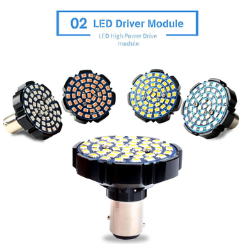 Harley motorkerékpár irányjelző és féklámpa, 1156/1157, 2835 LED, 48 LED, 12V, 5W
