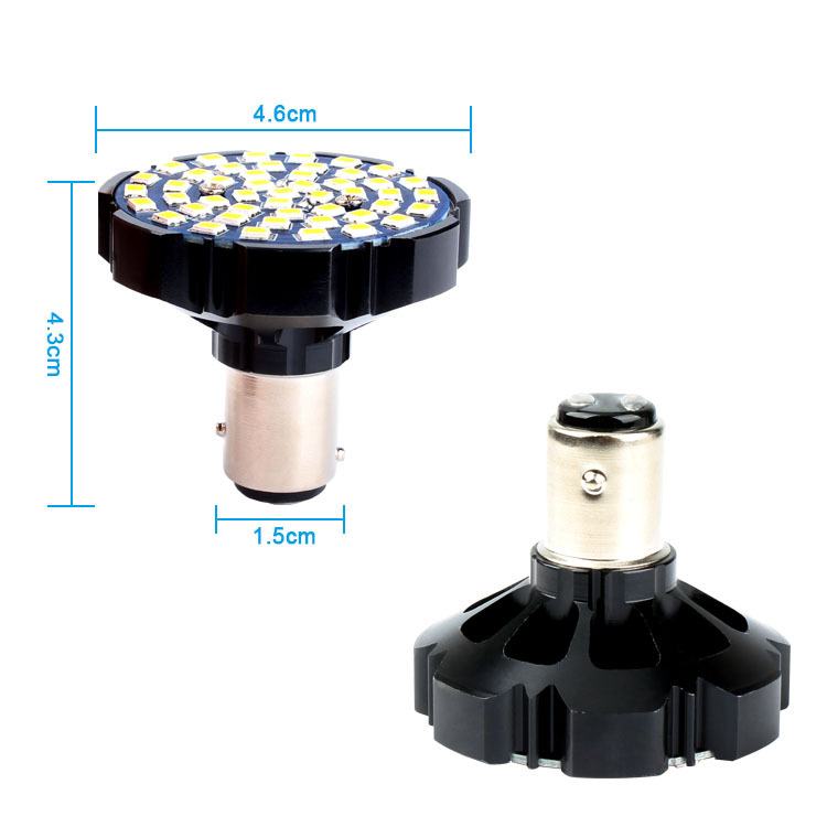 Harley motorkerékpár irányjelző és féklámpa, 1156/1157, 2835 LED, 48 LED, 12V, 5W