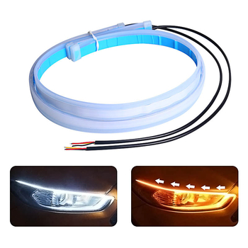 Automobilska LED dnevna svjetla – ultratanka silikonska svjetlosna traka, 12V, model WJ, dugo trajanje